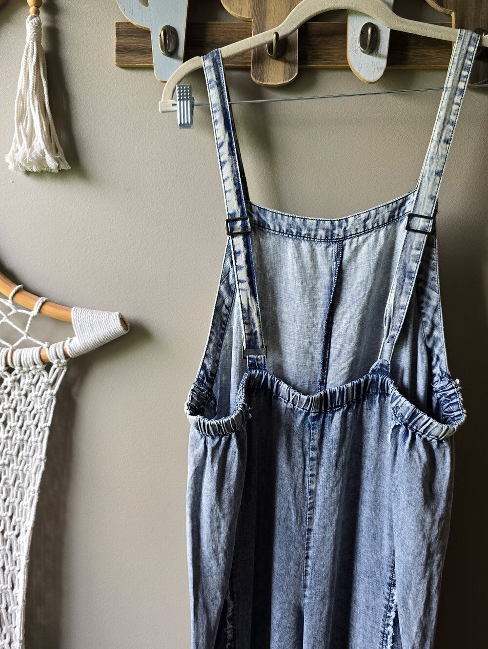 Ee:some × Three Bird Nest Harley Washed Denim Jumpsuit Nwt - Picture 9 of 10